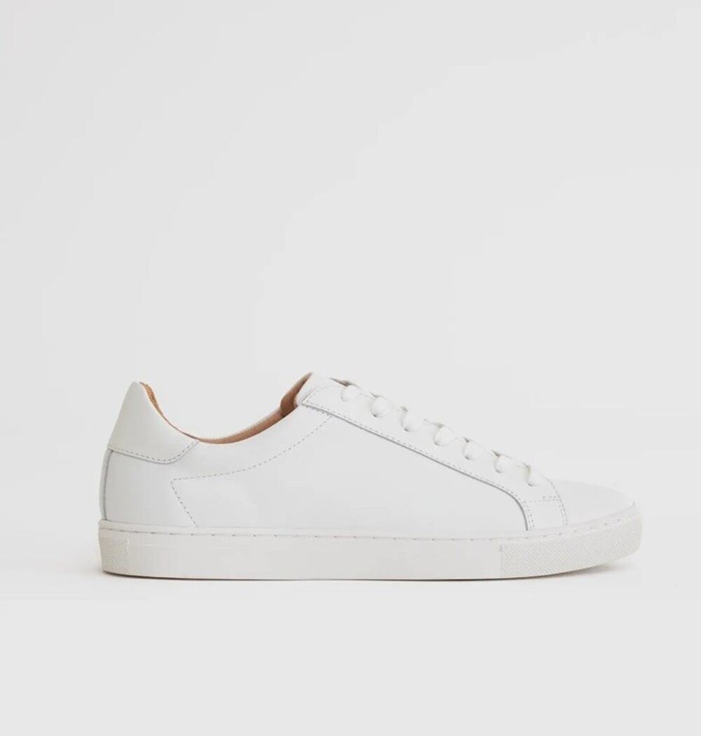 Quince Women Italian Leather Everyday Sneaker White Shoes 10